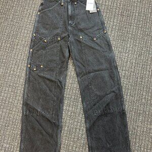 RE/DONE Utility Jeans – Washed Black | Size 26 | NWT